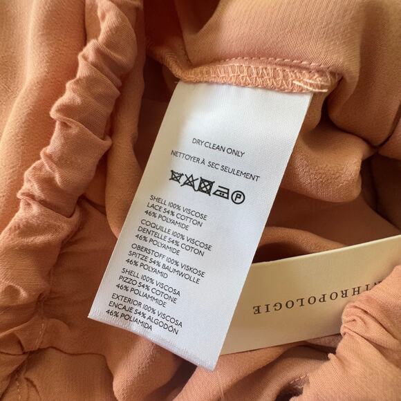 Anthropologie Lace-Trim Silky Pull-On Pants - Size XS - Picture 3 of 10